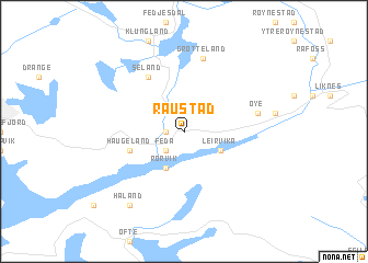 map of Raustad