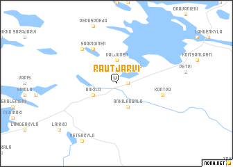 map of Rautjärvi