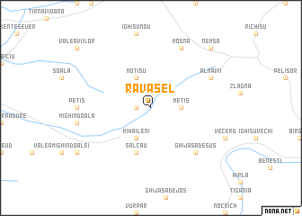 map of Răvăşel