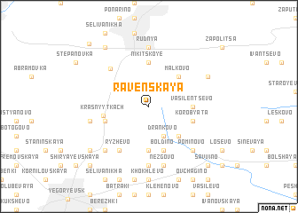 map of Ravenskaya