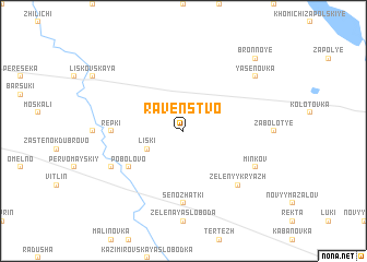 map of Ravenstvo