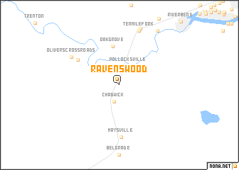 map of Ravenswood