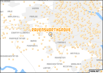 map of Ravensworth Grove