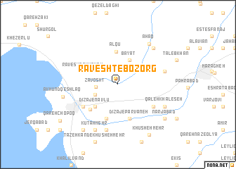 map of Ravesht-e Bozorg