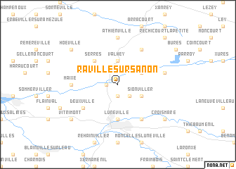 map of Raville-sur-Sânon