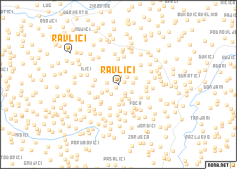 map of Ravlići