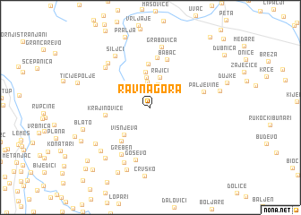 map of Ravna Gora