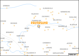 map of Ravna Šuma