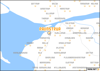 map of Ravnstrup