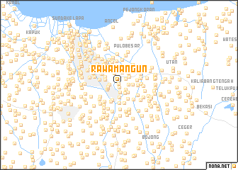 map of Rawamangun