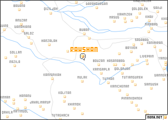 map of Rawshān