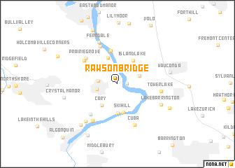 map of Rawson Bridge