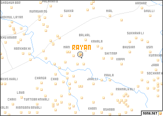 map of Rayān