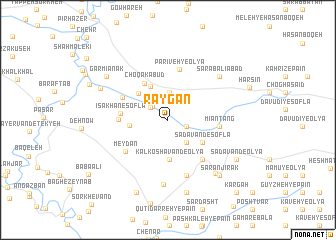 map of Rāygān