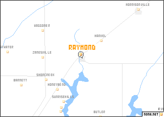 map of Raymond