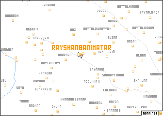 map of Rayshān Banī Maţar