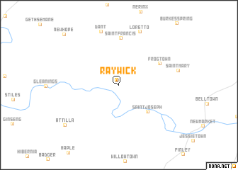 map of Raywick