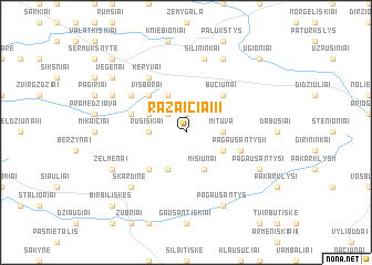 map of Ražaičiai II