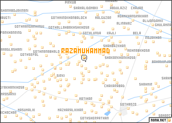 map of Raza Muhammad