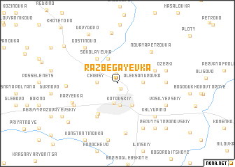 map of Razbegayevka