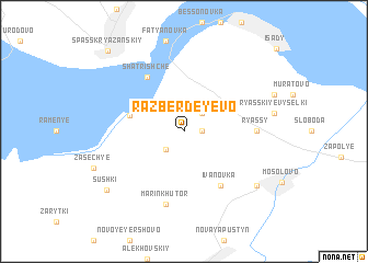 map of Razberdeyevo