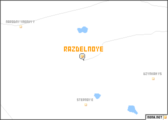 map of Razdelʼnoye