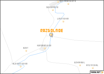 map of Razdolʼnoe