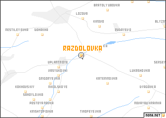 map of Razdolovka