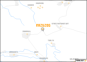 map of Razdzog