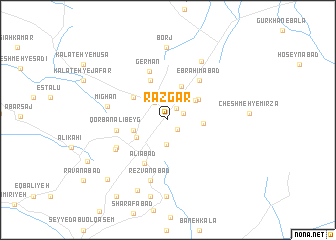 map of Razgar