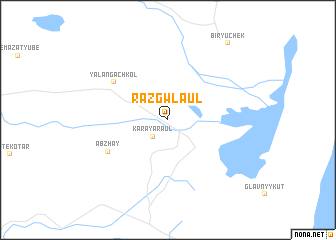 map of Razgwl-Aul