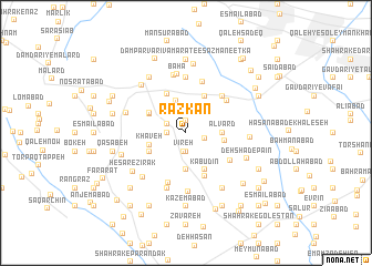 map of Razkān