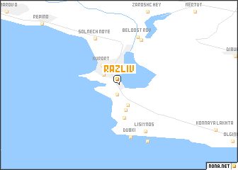 map of Razliv