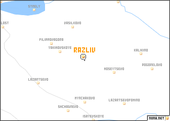 map of Razliv