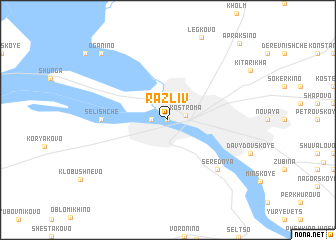 map of Razliv