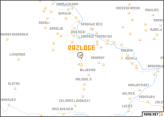 map of Razloge