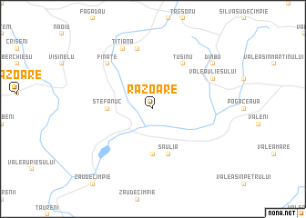 map of Răzoare