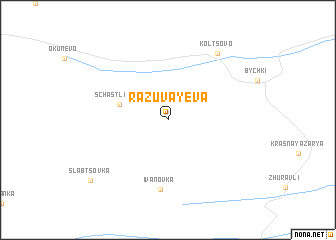 map of Razuvayeva