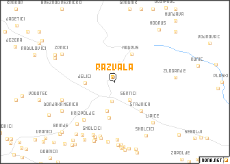 map of Razvala