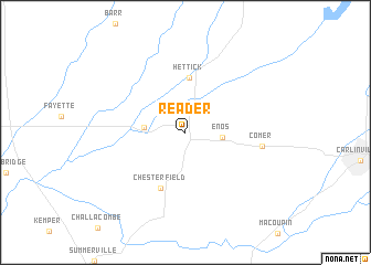 map of Reader