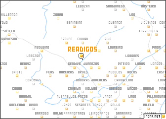 map of Reádigos