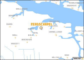 map of Reads Chapel