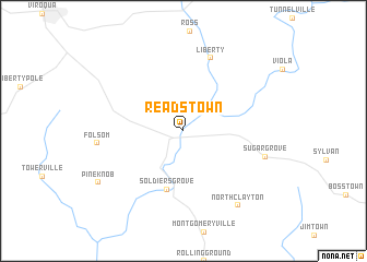 map of Readstown