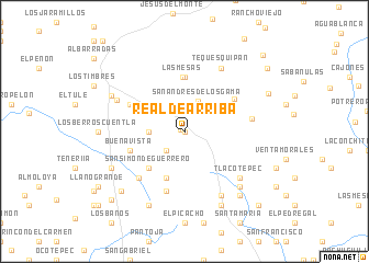 map of Real de Arriba