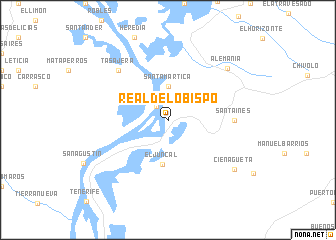 map of Real del Obispo