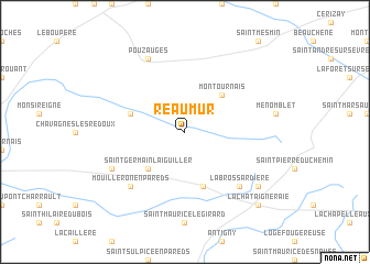 map of Réaumur
