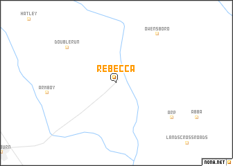 map of Rebecca