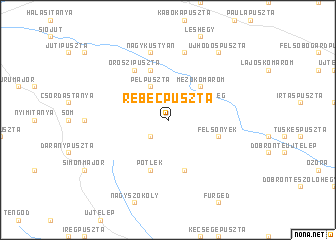 map of Rebecpuszta