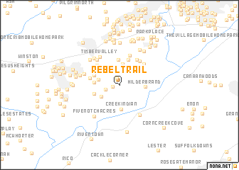 map of Rebel Trail