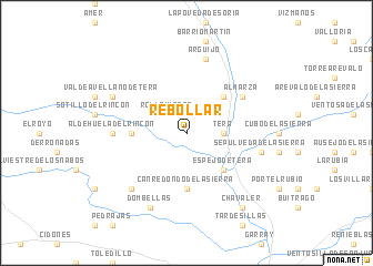 map of Rebollar